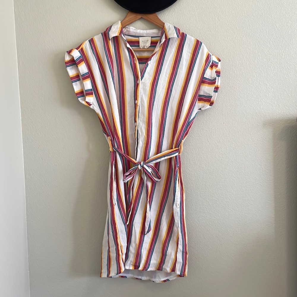 Striped Button Down Dress (from Francesca’s)